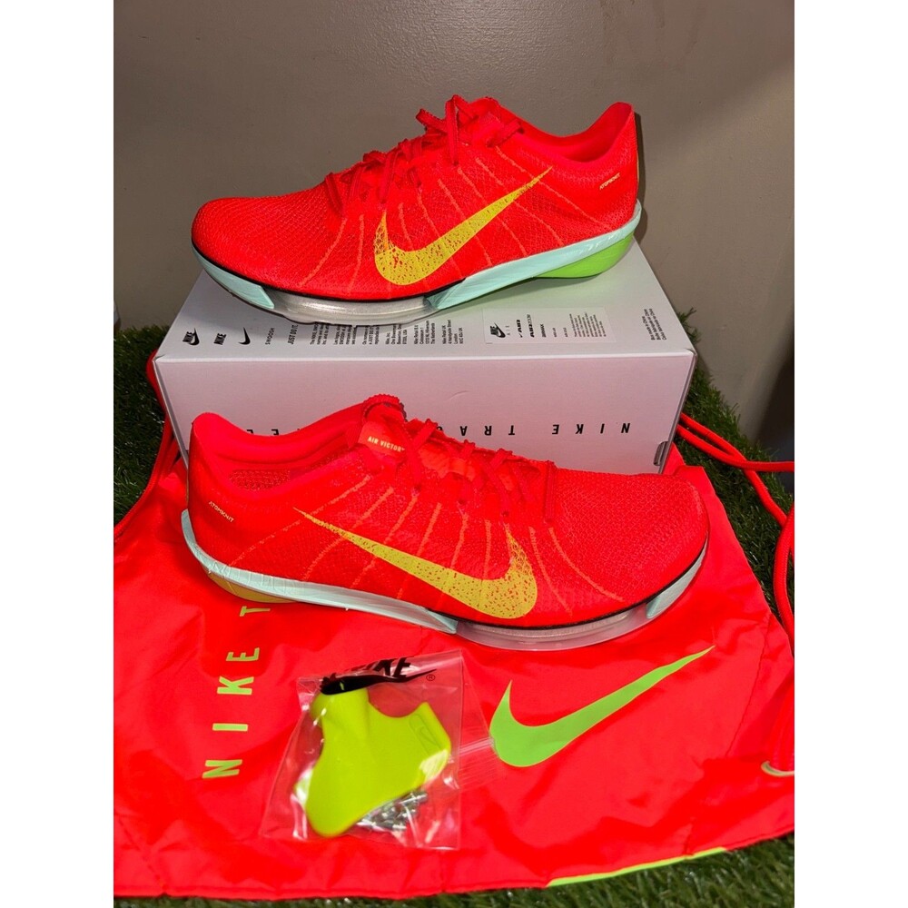 Men 8.5 / Wmn 10 Nike Zoom Victory 2 Track Spikes Bright Crimson Lime FD8411-600